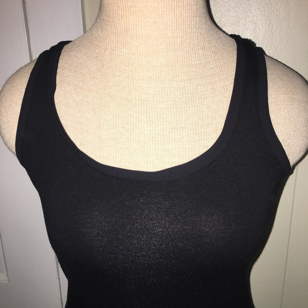 The Limited Ribbon Trim Black Tank Top Camo XS - Picture 2 of 4